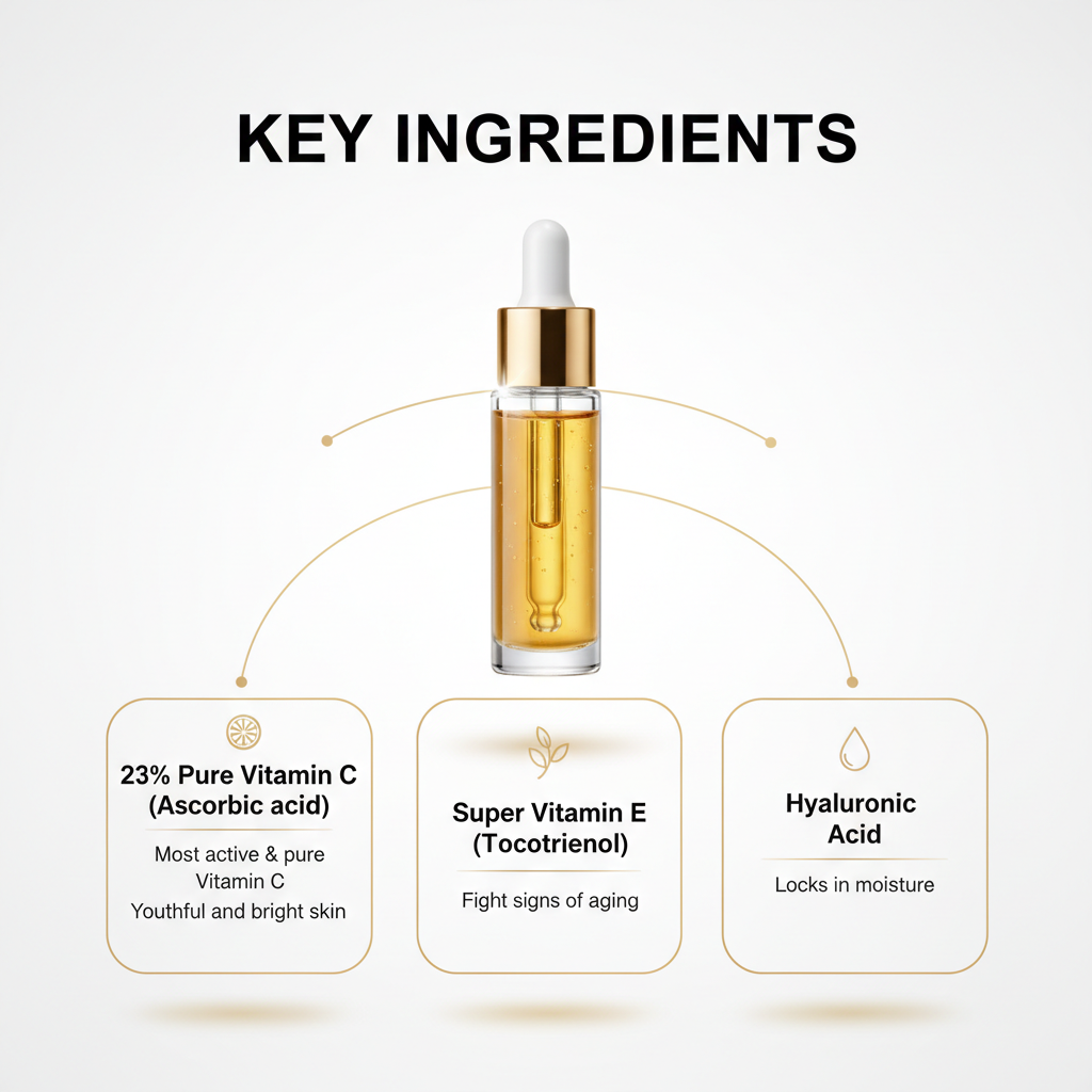 Sérum Vitamine C 23% - Anti-Taches & Éclat